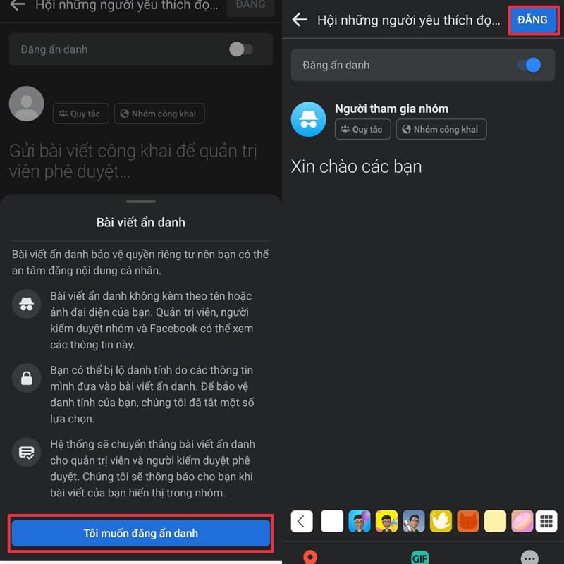 Cách đăng bài ẩn danh trên nhóm Facebook để người khác không biết người đăng