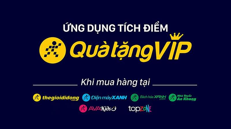 Giao diện app Quà Tặng VIP