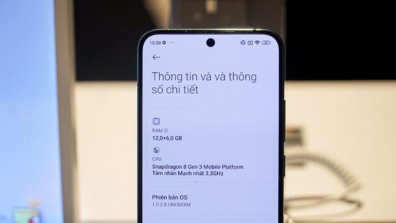 Th&ocirc;ng tin cấu h&igrave;nh của Xiaomi 14