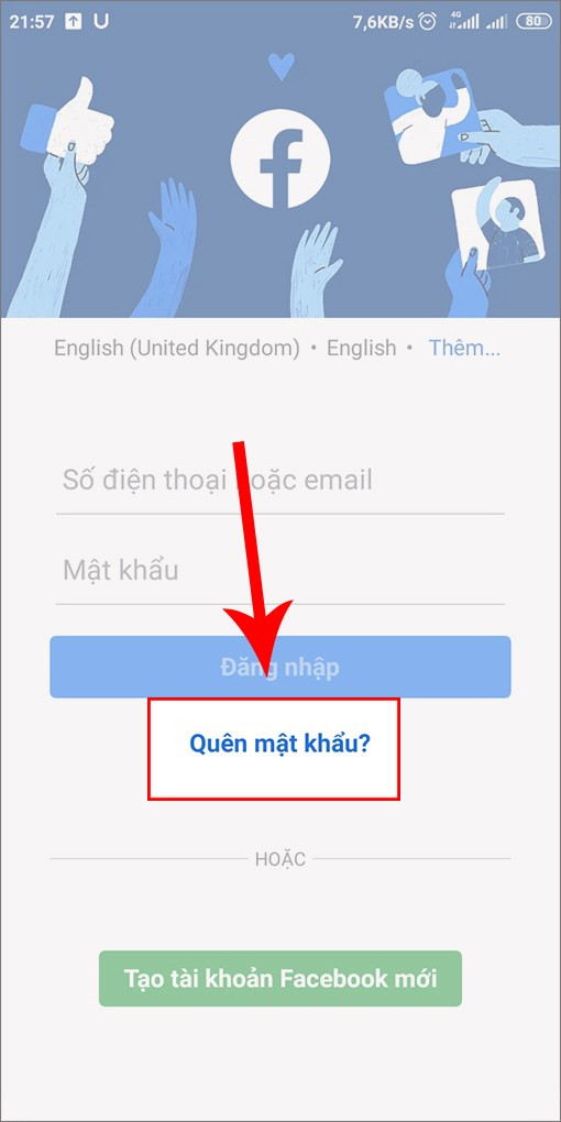 Khôi phục mật khẩu Facebook nhanh chóng trên điện thoại