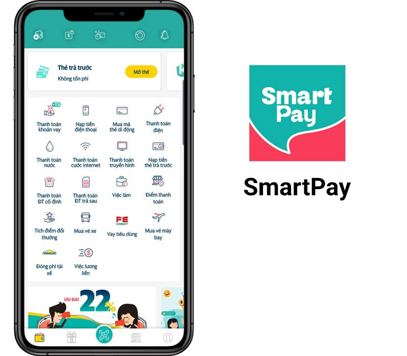 SmartPay: Ứng dụng thanh toán hóa đơn, điện nước, nạp tiền điện thoại tiện lợi