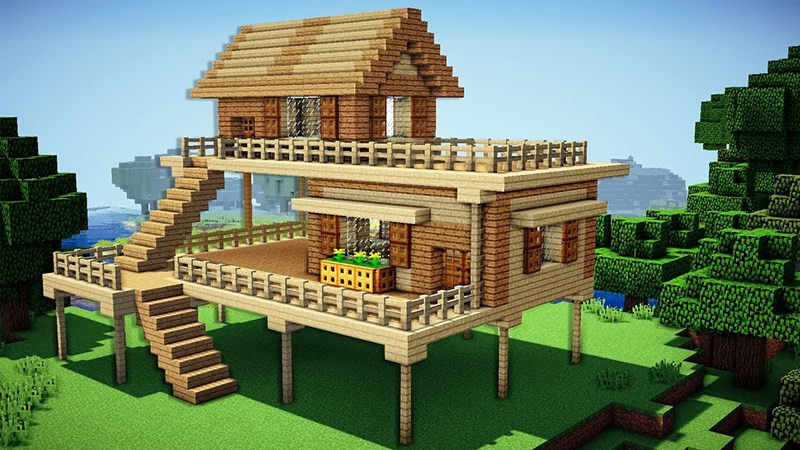 35 Ý Tưởng Xây Nhà Đẹp và Biệt Thự Hiện Đại trong Minecraft