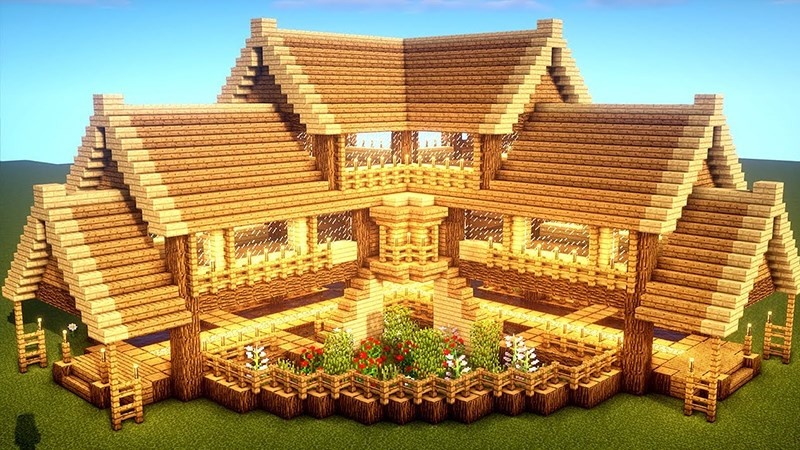 35 Ý Tưởng Xây Nhà Đẹp và Biệt Thự Hiện Đại trong Minecraft