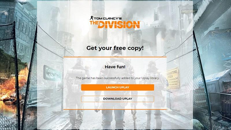 Săn ngay bom tấn Tom Clancy's The Division miễn phí trên PC!