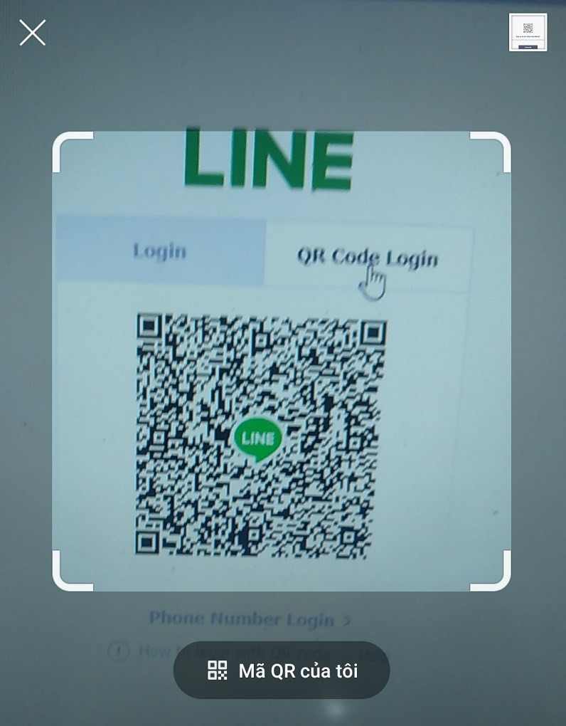 alt quét mã QR trên điện thoại