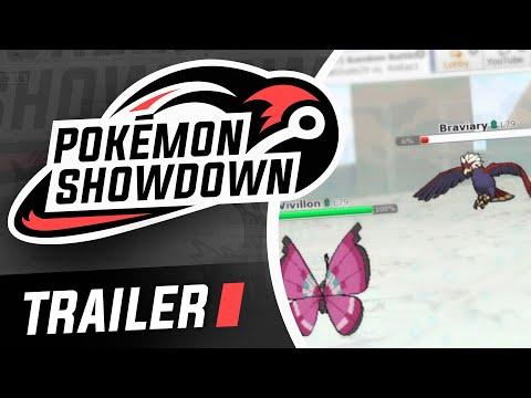 alt text: Giao diện trận đấu Pokemon Showdown với hai Pokemon đang đối đầu