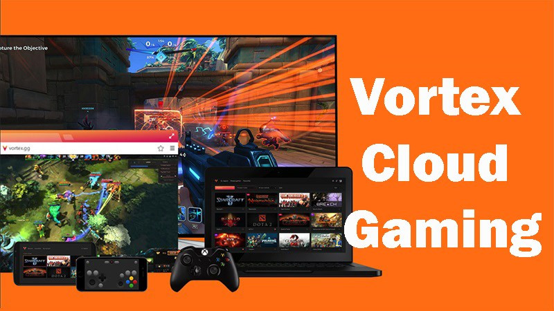 alt text: Giao diện Vortex Cloud Gaming trên điện thoại