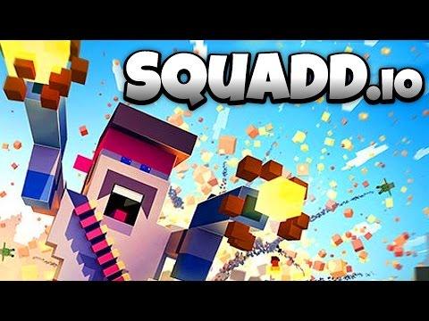 alt text: Hình ảnh gameplay Squadd.io với đồ họa pixel