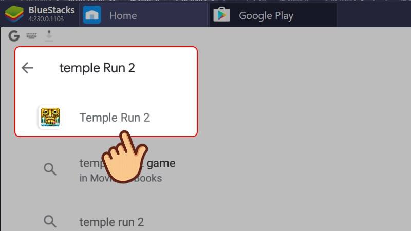 alt text: Tìm kiếm Temple Run 2