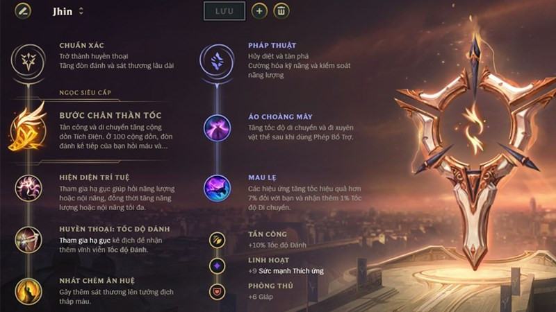 Bảng ngọc Jhin