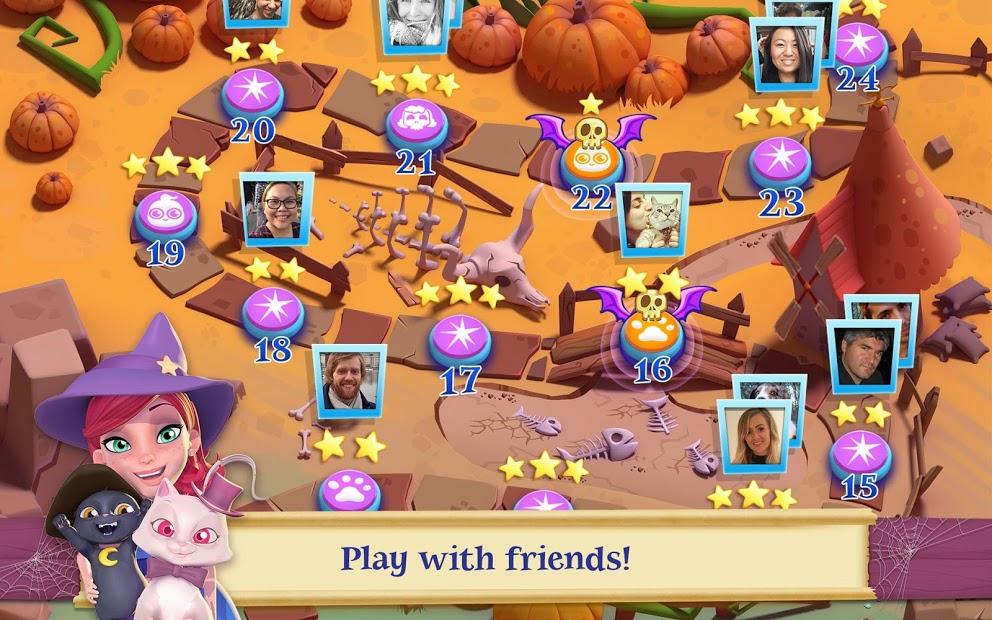 Bảng xếp hạng trong game Bubble Witch 2 Saga