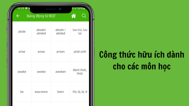 Bi&ecirc;n soạn c&aacute;c c&ocirc;ng thức hữu &iacute;ch ở c&aacute;c m&ocirc;n To&aacute;n, L&iacute;, H&oacute;a, Anh