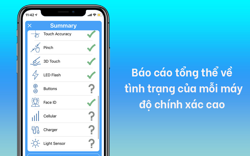 B&aacute;o c&aacute;o tổng thể về t&igrave;nh trạng của mỗi m&aacute;y