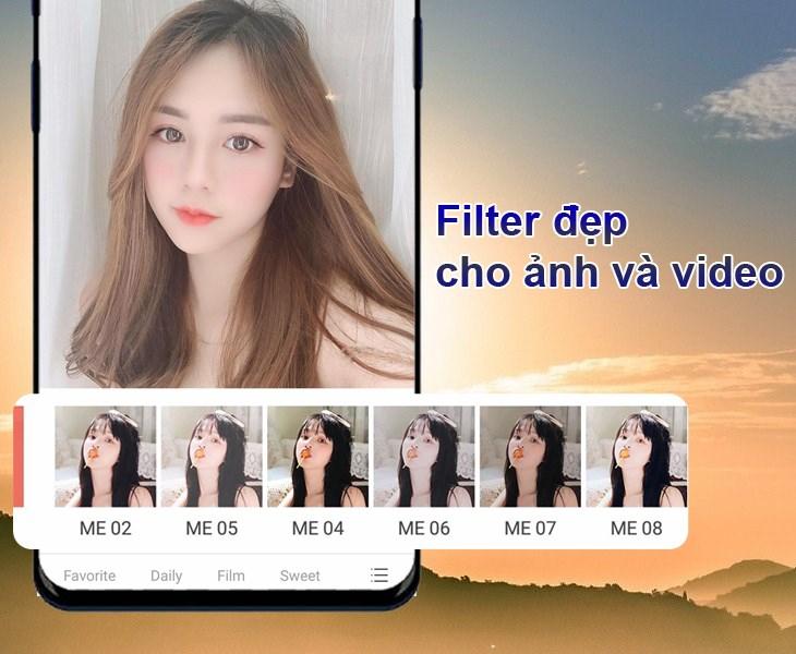 Bộ lọc đa dạng trên Wuta Camera