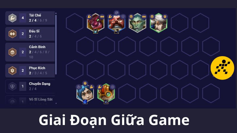 Cách chơi đội hình Tái Chế DTCL Mùa 13 Giữa Game