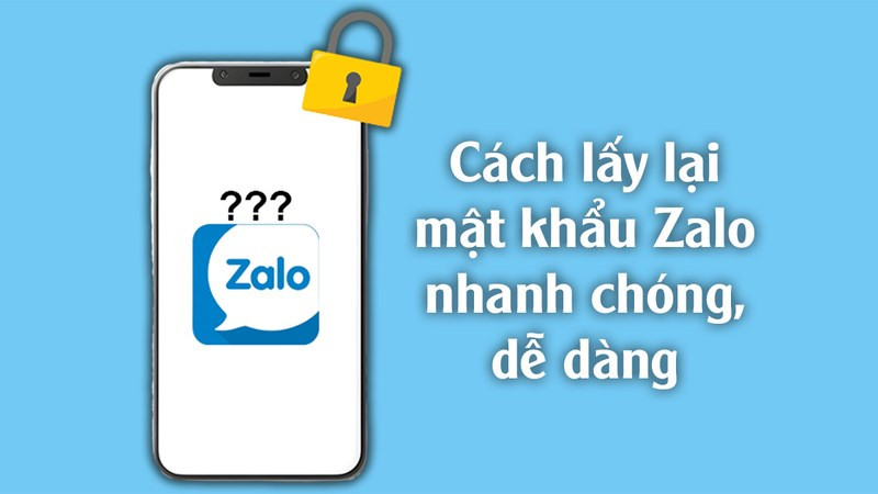 Cách lấy lại mật khẩu Zalo