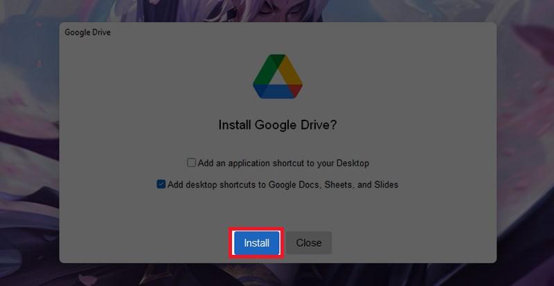 Cài đặt Google Drive