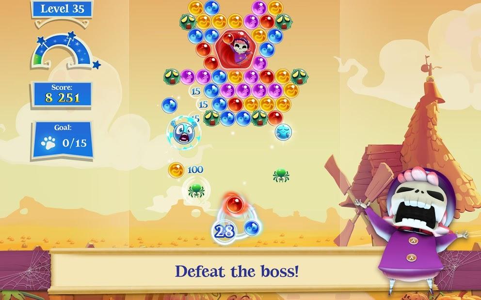 Cảnh chơi trong game Bubble Witch 2 Saga