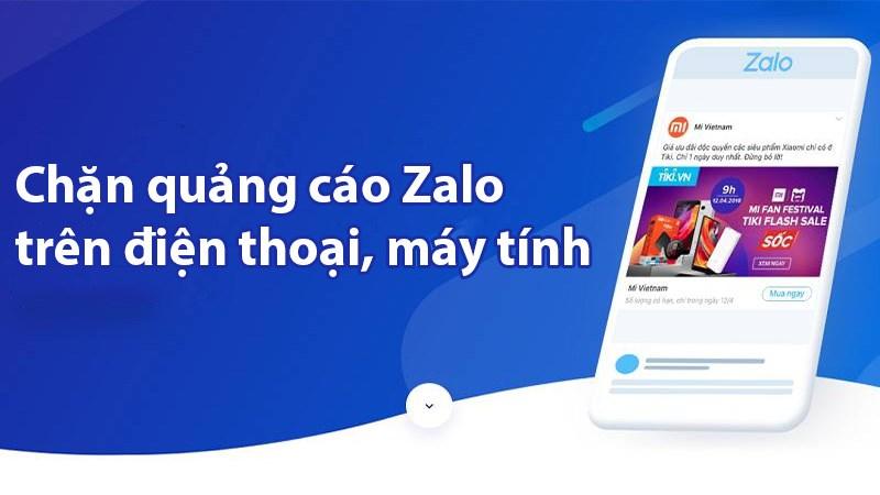 Chặn quảng cáo Zalo trên điện thoại