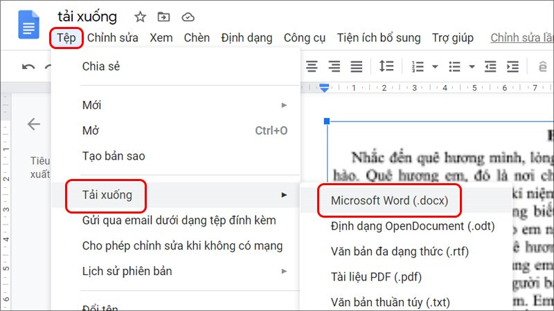 Chỉnh sửa v&agrave; Tải xuống dưới dạng Microsoft Word (docx)