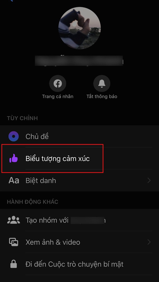 Chọn Biểu tượng cảm xúc