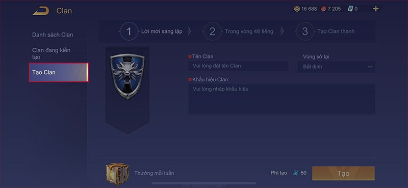 Hướng Dẫn Tạo, Vào và Rời Clan trong Liên Quân Mobile Chi Tiết Nhất