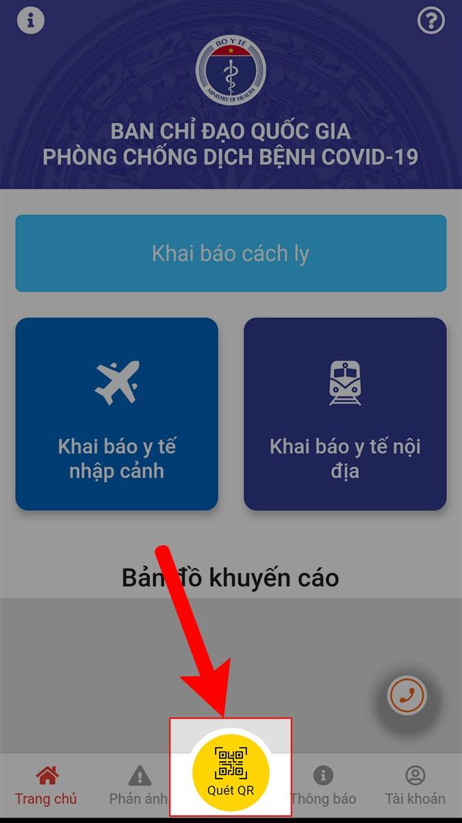 Chọn Quét QR