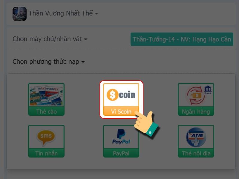 Chọn V&iacute; Scoin