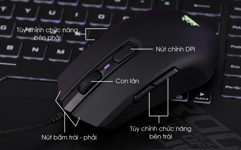 Chuột Gaming Corsair M55 RGB Pro