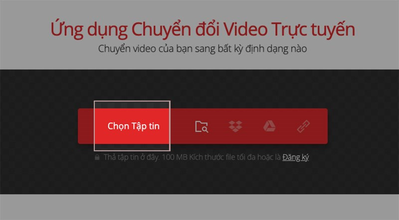 Chuyển đổi video với Convertio.co