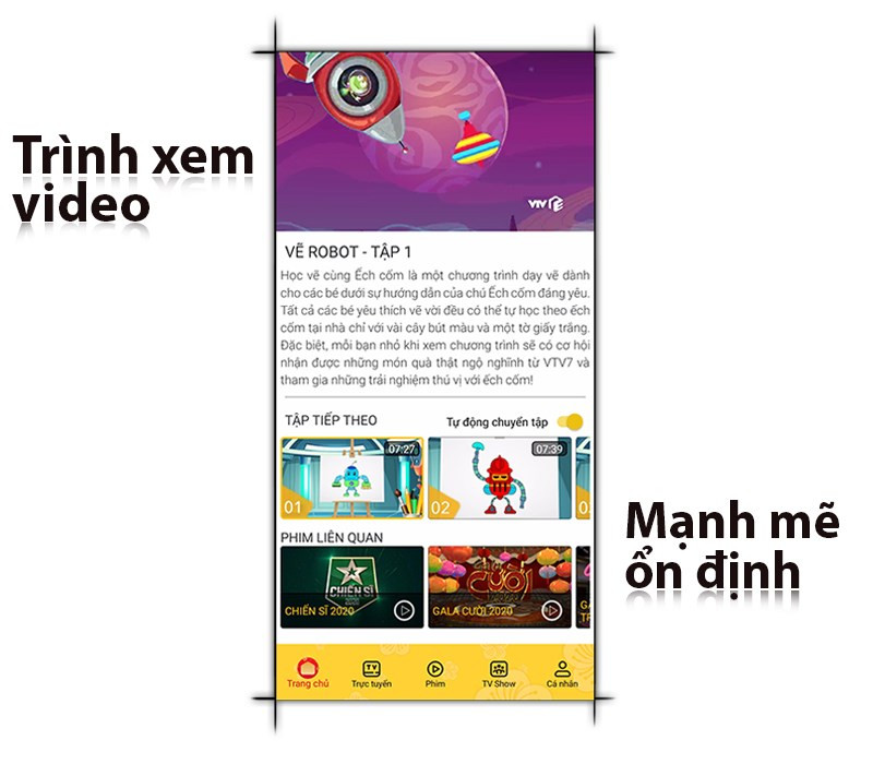 Có thể xem video giải trí tại VTV Giải Trí với tốc độ ổn định