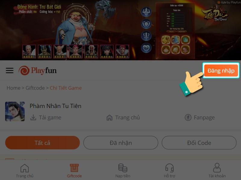 Code Phàm Nhân Tu Tiên 3D mới nhất 2024 | Cách nhập code chi tiết