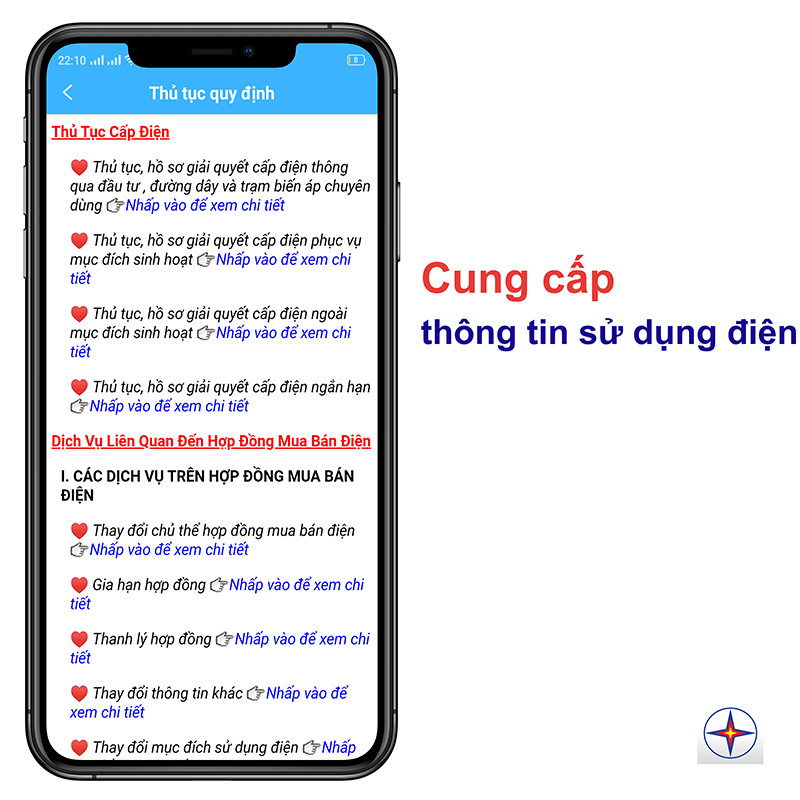  cung cấp c&aacute;c th&ocirc;ng tin sử dụng điện, thủ tục về điện