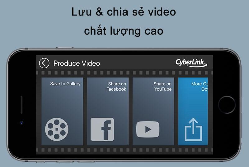 Dễ d&agrave;ng lưu lại hoặc chia sẻ tr&ecirc;n c&aacute;c trang mạng x&atilde; hội