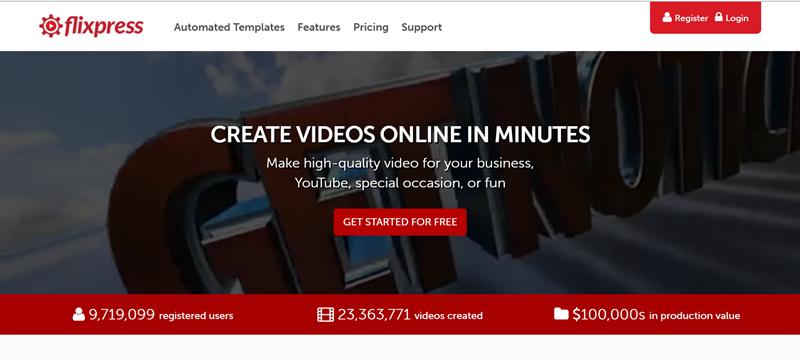 flixpress.com - Website l&agrave;m video marketing online