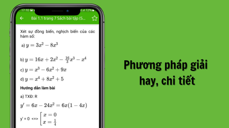 Giải b&agrave;i tập một c&aacute;ch chi tiết nhất