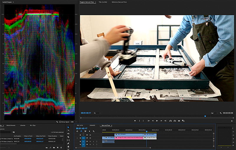 Giao diện làm việc của Adobe Premiere Pro