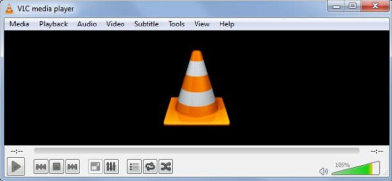 Giao diện phần mềm VLC media player