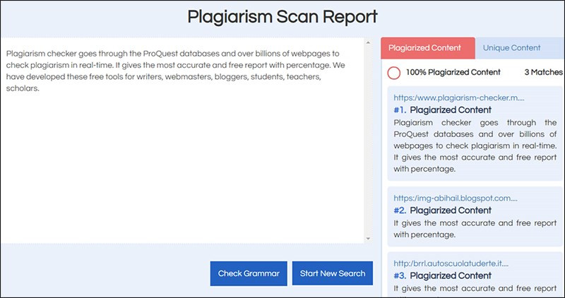 Giao diện Plagiarism Checker X