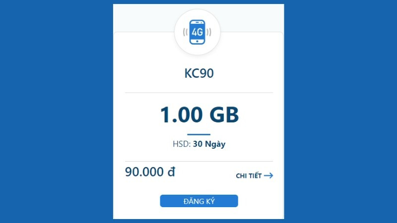 Gói cước KC90 MobiFone