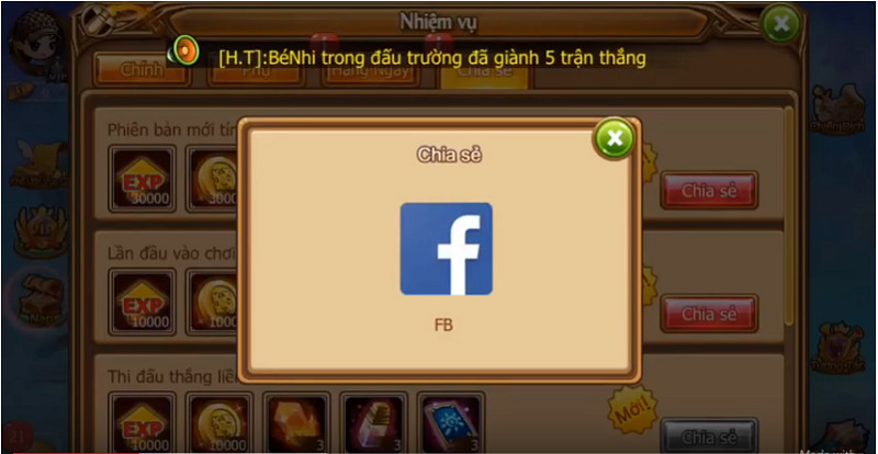 Gunny Mobi - Kết nối Facebook