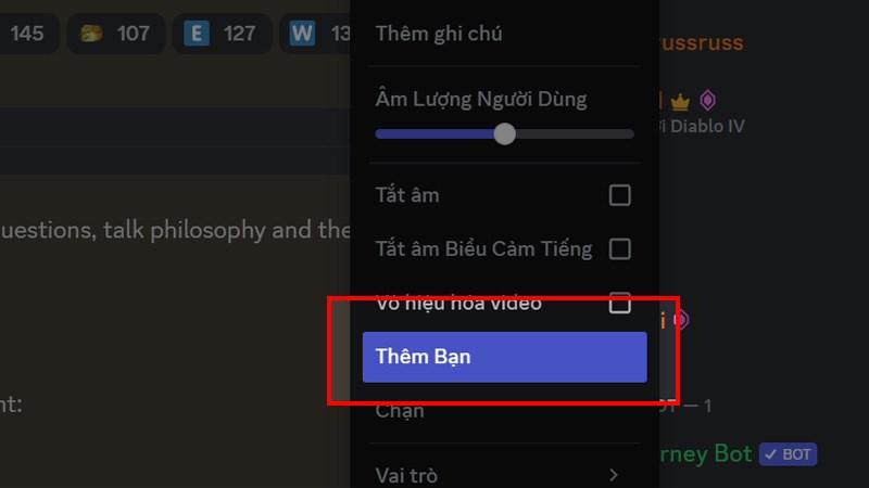 Kết bạn qua máy chủ bước 4