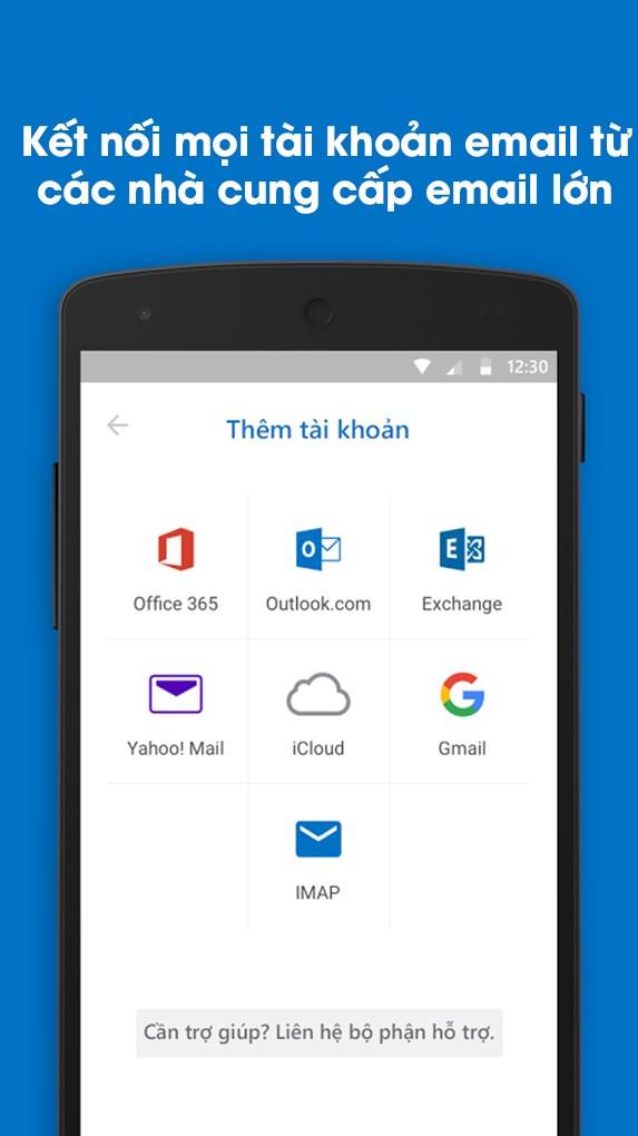 Kết nối nhiều tài khoản email