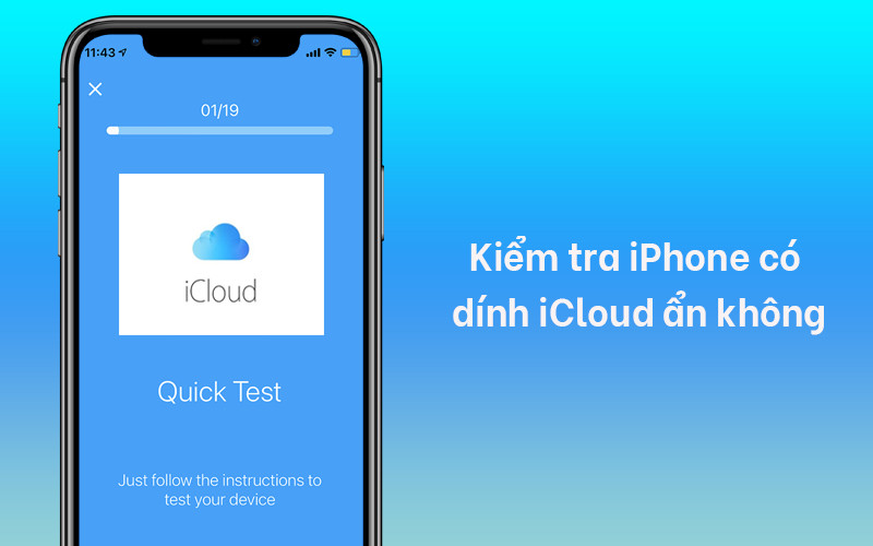 Kiểm tra iPhone c&oacute; d&iacute;nh iCloud ẩn