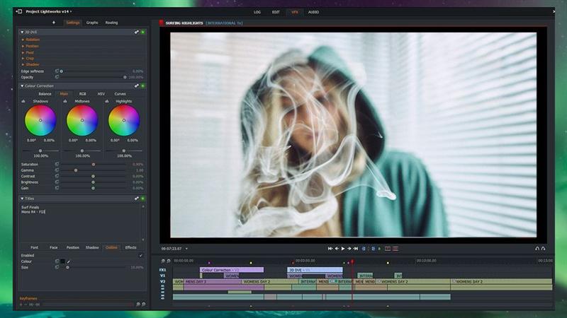 Lightworks - Phần mềm tạo hiệu ứng video