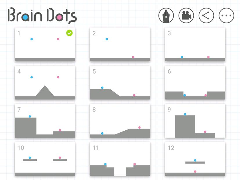 Màn hình chơi game Brain Dots