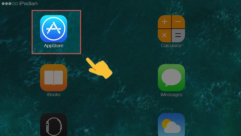 Mở Appstore trên iPadian