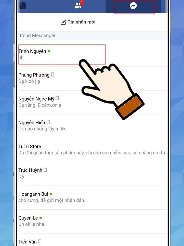 Mở Messenger trên giao diện máy tính