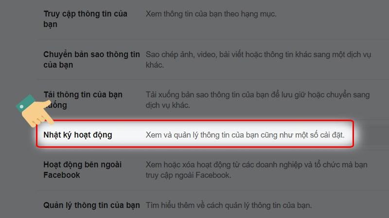  Nhật ký hoạt động