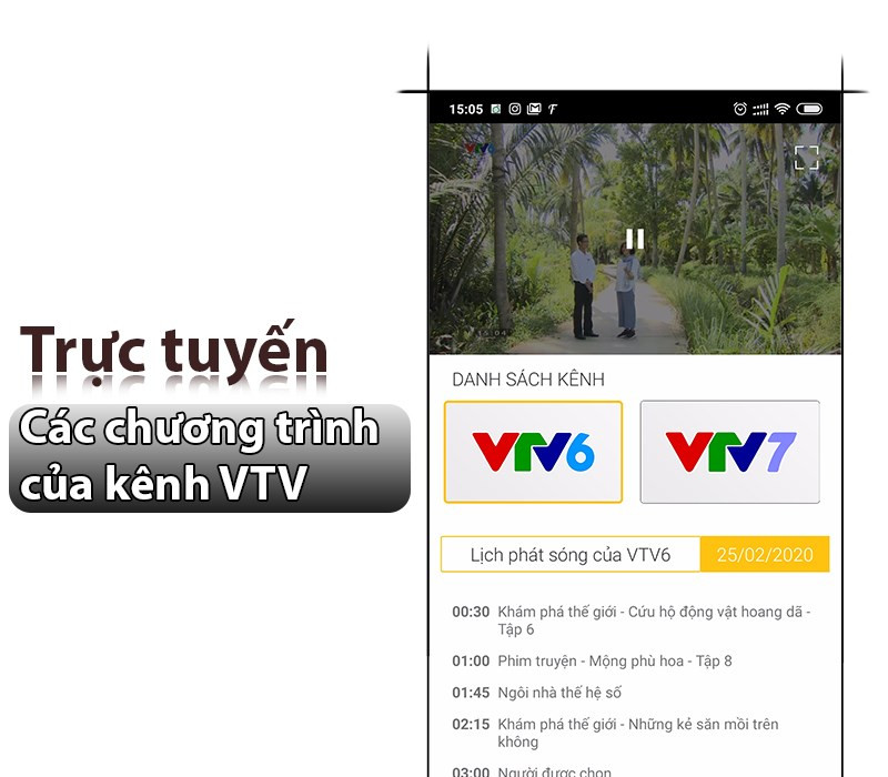 Phát trực tiếp các kênh giải trí trên VTV TV tại VTV Giải Trí